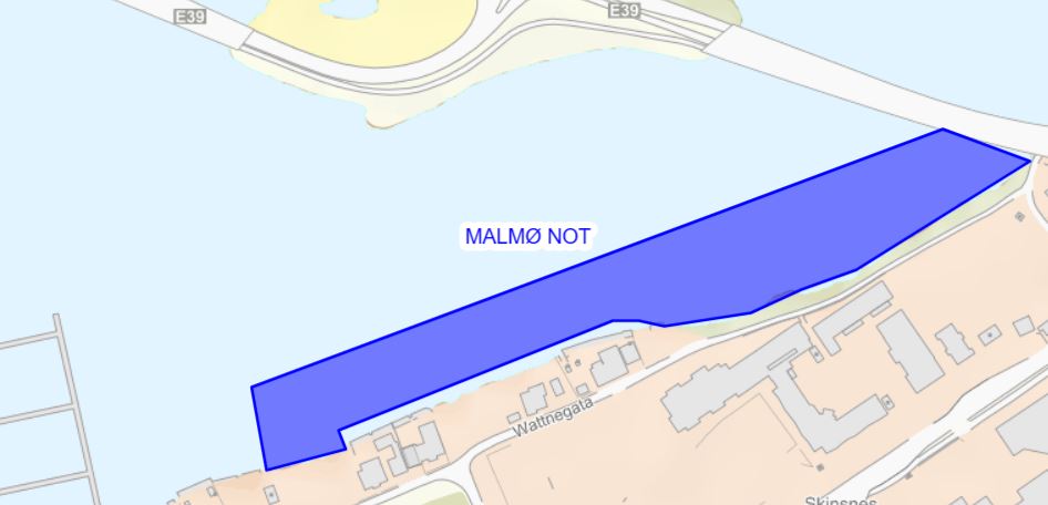 Kart vald Østerland og Malmø fiskeri