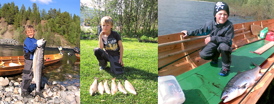 Børge Hagberg startet sin fiskekarriere som liten gutt. - Foto: Privat
