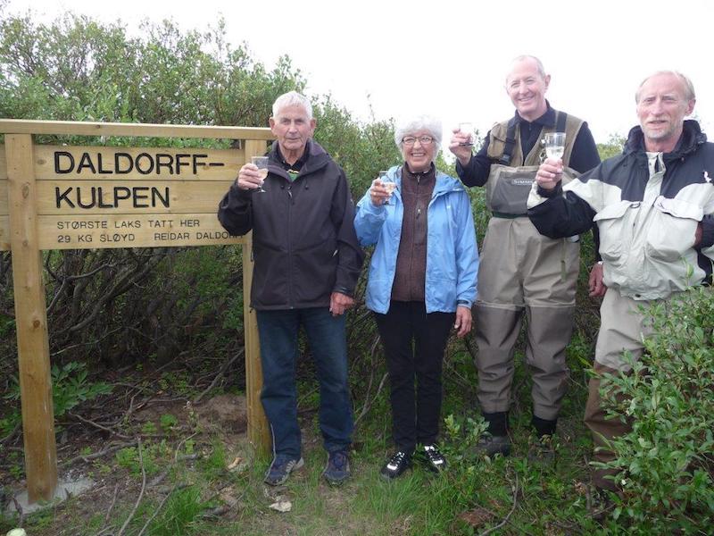 I 2013 ble storfiskeren Reidar Daldorff hedret med å gi kulpen hvor storlaksen ble tatt hans navn.